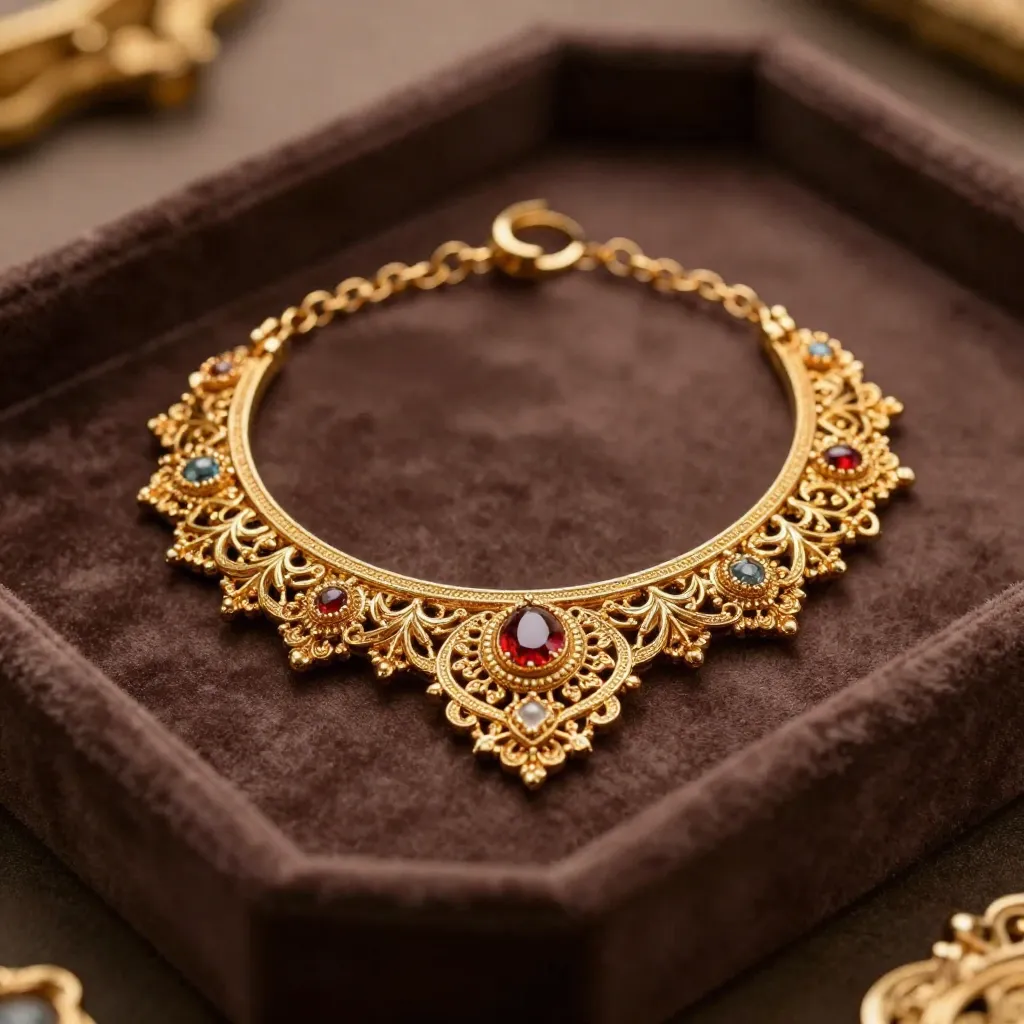 Arvestykker på fløjlsbakke