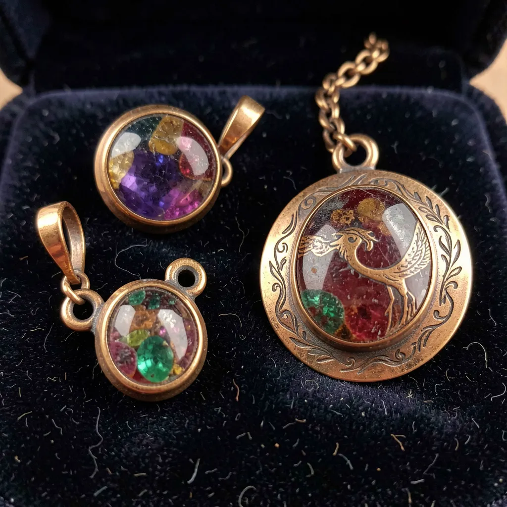 Arvestykker med synlige ædelstene